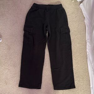 TNA Sweatfleece Wide Leg Cargo Sweatpants